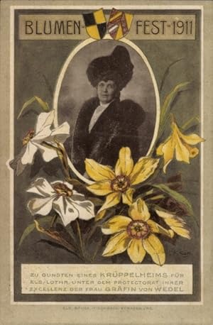 Ansichtskarte / Postkarte Blumenfest 1911, Gräfin von Wedel