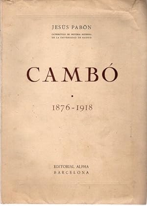 Bild des Verkufers fr Camb 1876-1918 . zum Verkauf von Librera Astarloa