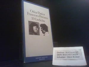 Imagen del vendedor de [Dreiunddreissig Gedichte] ; 33 Gedichte. Oskar Pastior ; Francesco Petrarca / Edition Akzente a la venta por Der Buchecker