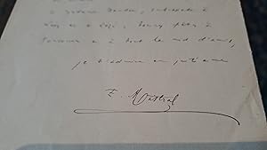 Image du vendeur pour Autograph letter signed from Frdric Mistral to Alphonse Daudet, in which Mistral praises Daudet's "Tartarin sur les Alpes". mis en vente par Cole & Contreras / Sylvan Cole Gallery