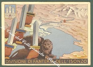 PASCHETTO PAOLO. DIVISONE DI FANTERIA DELL'ISONZO. Edizioni Boeri. Circa 1935.