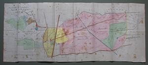 TOSCANA - CAMPIGLIA. ComunitàÂ di Campiglia. Fattoria di Pulleraja. Mappa realizzata su carta cerata