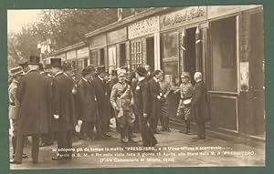 MATITA PRESBITERO. Visita del Re al padiglione, Fiera di Milano 1922.