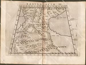 ASIA CAUCASO.Tolomeo Ptolomey. GEOGRAPHIA CL.TOLEMAEI ALEXANDRINI, Valgrisi 1562