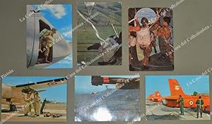 PARACADUTISTI. 6 cartoline d'epoca viaggiate tra il 1971 e il 1972.