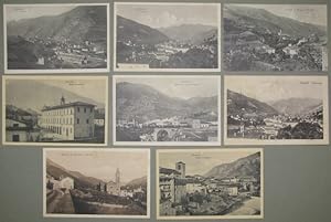 MARRADI (Fi). Otto diverse cartoline. Due viaggiate 1909 e 1912, sei non viaggiate (primi '900).