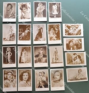 CINEMA. Attrici americane. 20 cartoline d'epoca, anni '30/'40