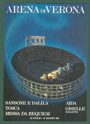 LIRICA. ARENA DI VERONA stagione 1973.