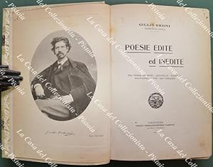 GNOLI DOMENICO (pseudonimo Giulio Orsini) (Roma 1838 - Roma 1915). Poeta e storico dellâarte. B...