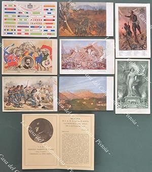 9 cartoline a soggetto militare o patriottico. Periodo I guerra.