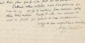 A wonderful signed autograph letter from Max Jacob to Maurice Morel (l'abbé Morel), about God, lo...