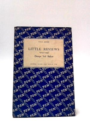 Bild des Verkufers fr Little Reviews 1914-1943 zum Verkauf von World of Rare Books
