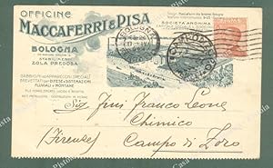 Seller image for BOLOGNA, ZOLA PREDOSA. Officine Maccaferri e Pisa. Cartolina d'epoca viaggiata nel 1924 for sale by La Casa del Collezionista