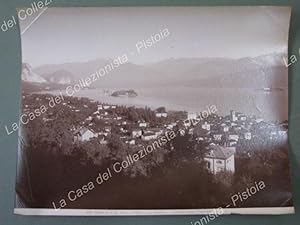 Piemonte - Lago Maggiore. STRESA. Veduta generale di Stresa. Foto originale Alinari fine '800