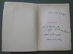 (Letteratura - autografo) MARTINELLI RENZO. LaggiÃ Firenze, Vallecchi, 1939.