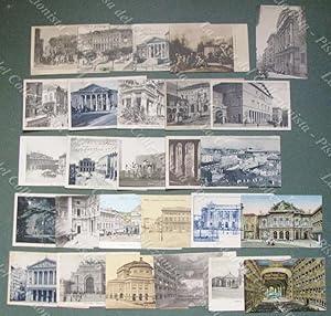 TEATRI ITALIANI. 27 cartoline d'epoca: 23 passate per posta (1900-1943)