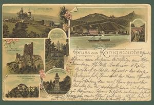 GERMANIA. Gruss aus Coln. Cartolina d'epoca viaggiata nel 1899