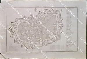 Bild des Verkufers fr LUCCA.   Plan de Lucques  . Pianta della citt. De La Lande, Parigi 1769 zum Verkauf von La Casa del Collezionista