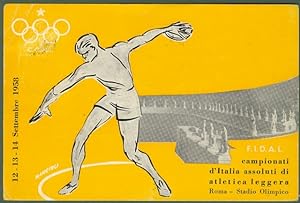 Immagine del venditore per F.I.D.A.L. Campionati d'Italia assoluti di atletica leggera. Roma 1958 - Stadio Olimpico venduto da La Casa del Collezionista