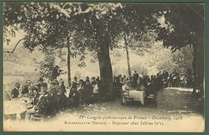 Francia. France. Aiguebelette (Savoia). Dejeuner chez Jullian. CongràÂ s prèhistorique de France....