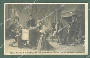 ROVERETO, Trento. Teatro Maffei 12.XI.1921. ESPERANTO. Cartolina d'epoca non viaggiata