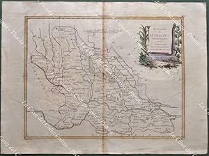 Bild des Verkufers fr LOMBARDIA. MANTOVA. "IL DUCATO DI MANTOVA". Carta geografica originale. Venezia, Antonio Zatta 1781. zum Verkauf von La Casa del Collezionista