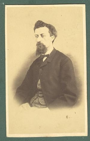 SANGIORGI FILIPPO (Roma 1831 - 1901). Compositore italiano. Foto cm 6x10, con dedica autografa e ...