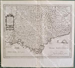 Immagine del venditore per LIGURIA. "ALPIUM COTTIARUM MARITIMARUM.CLUVERIO". Bella carta, incisa all'acquaforte, anno 1626 venduto da La Casa del Collezionista