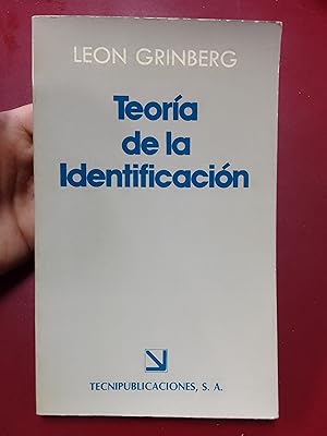 Immagine del venditore per Teora de la identificacin venduto da Librera Eleutheria