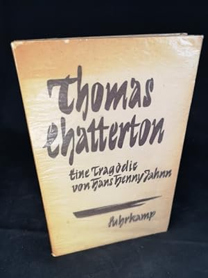 Image du vendeur pour Thomas Chatterton - eine Tragdie. mis en vente par ANTIQUARIAT Franke BRUDDENBOOKS