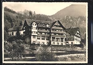 Ansichtskarte Walchwil am Zugersee, Das Erholungsheim St. Elisabeth gegen die Berge
