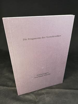 Seller image for Die Fragmente der Vorsokratiker. Epicharmos Demokrit. Reproduktion einer Kladde. for sale by ANTIQUARIAT Franke BRUDDENBOOKS