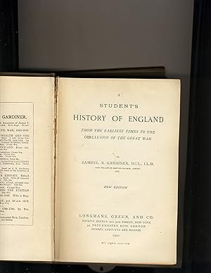 Image du vendeur pour A Student's History of England New Edition mis en vente par Richard Lemay