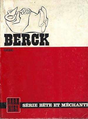 Imagen del vendedor de Berck + Gb sans Berck. a la venta por Librairie Victor Sevilla