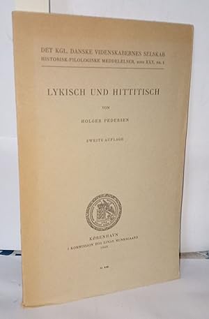 Image du vendeur pour Lykisch und hittitisch mis en vente par Librairie Albert-Etienne