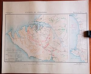 Environs de Sébastopol. Carte d'étude de l'Ecole spéciale militaire de Saint-Cyr.