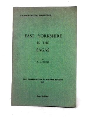 Seller image for East Yorkshire in the Sagas for sale by World of Rare Books
