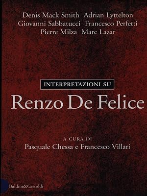 Imagen del vendedor de Interpretazioni su Renzo De Felice a la venta por Librodifaccia