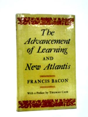 Bild des Verkufers fr The Advancement of Learning and New Atlantis zum Verkauf von World of Rare Books
