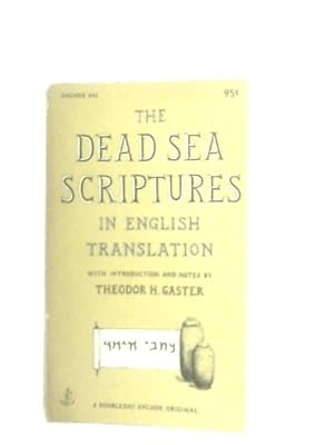 Bild des Verkufers fr The Dead Sea Scriptures zum Verkauf von World of Rare Books
