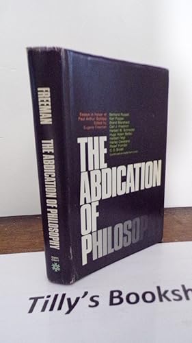 The abdication of philosophy: Philosophy and the public good