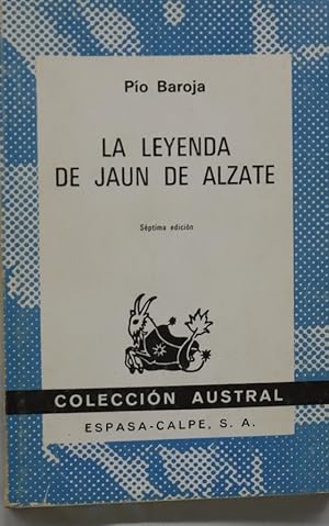 Imagen del vendedor de La leyenda de Jaun de Alzate a la venta por Librera Alonso Quijano