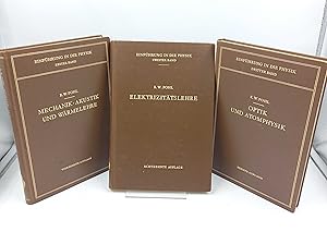 Immagine del venditore per Einfhrung in die Physik, Band 1-3 (komplett) 1. Mechanik, Akustik und Wrmelehre; 2. Elektrizittslehre; 3. Optik und Atomphysik venduto da Antiquariat Smock