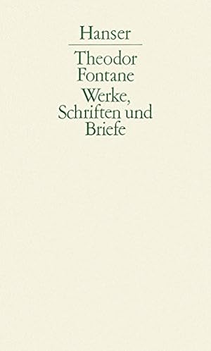 Fontane, Theodor: Werke, Schriften und Briefe; Teil: Abt. 3, Band 3/II: Tagebücher.