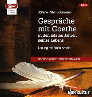 Bild des Verkufers fr Gespraeche mit Goethe in den letzten Jahren seines Lebens zum Verkauf von moluna