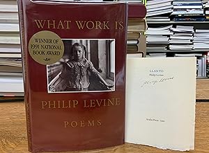 Immagine del venditore per 1991 What Work Is, Poetry by Philip Levine - Inscribed Book with Signed Poem venduto da ROBIN RARE BOOKS at the Midtown Scholar