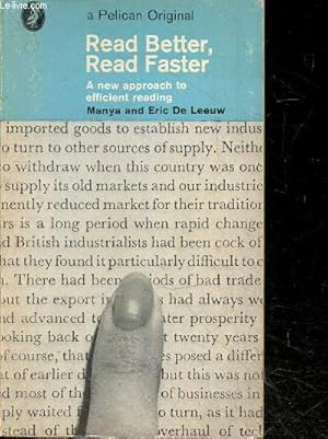 Bild des Verkufers fr Read better, read faster - a new approach to efficient reading zum Verkauf von Le-Livre
