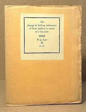 Bild des Verkufers fr The Strange & Striking Adventures of Four Authors in Search of a Character zum Verkauf von San Francisco Book Company