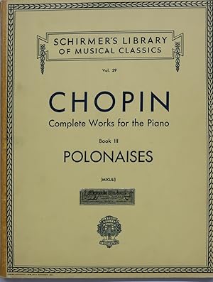 Seller image for Partituras de msica. CHOPIN for sale by Librera Alonso Quijano