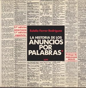 Imagen del vendedor de LA HISTORIA DE LOS ANUNCIOS POR PALABRAS a la venta por LIBRERIA TORMOS